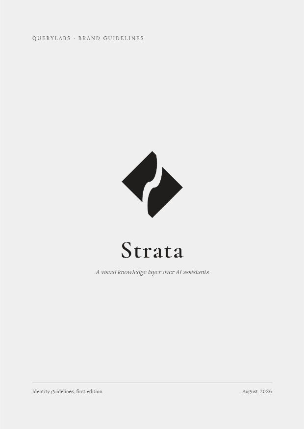 Strata brand book, cover