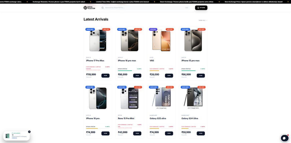 Nisha Telecom catalogue, latest arrivals
